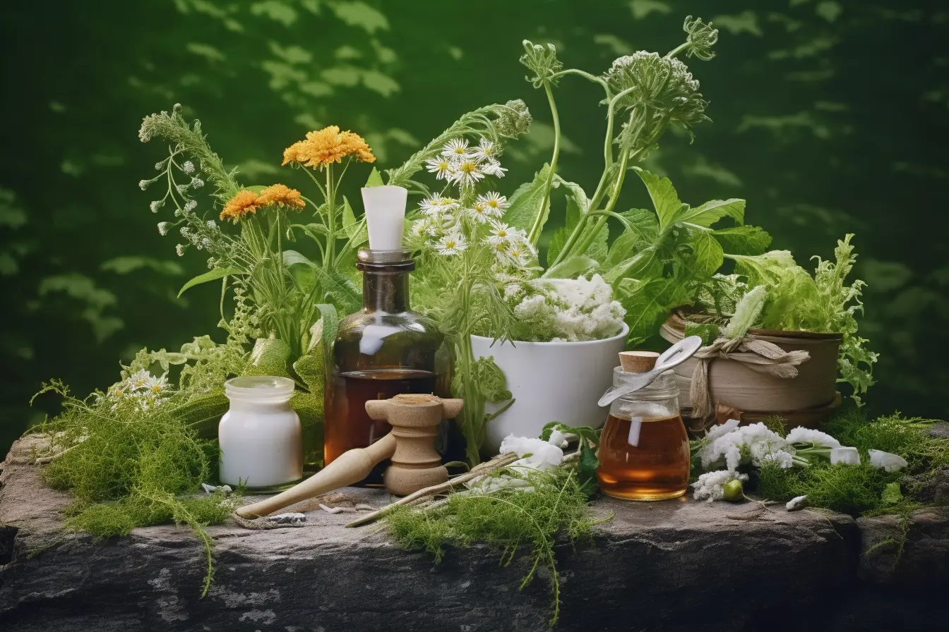 Sense4You tafel vol met planten en olieen